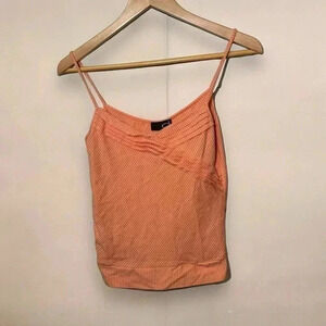 Y2K clementine frilly tank top  tropical coquette S